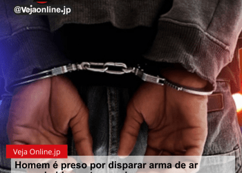 Homem é preso por disparar arma de ar comprimido contra menino