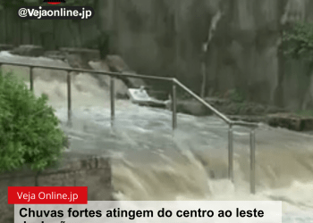 Chuvas fortes atingem do centro ao leste do Japão