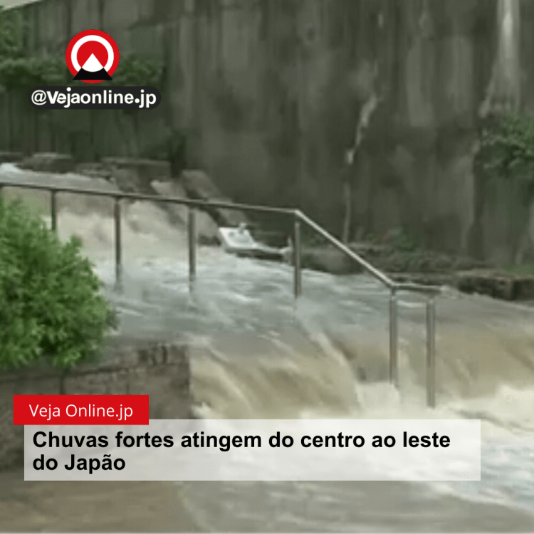 Chuvas fortes atingem do centro ao leste do Japão