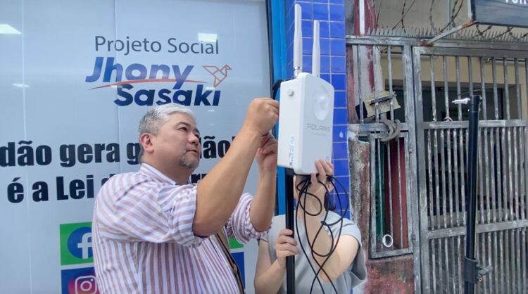 Wi-fi gratuito. Empresa de tecnologia japonesa chega em São Vicente para testar equipamentos