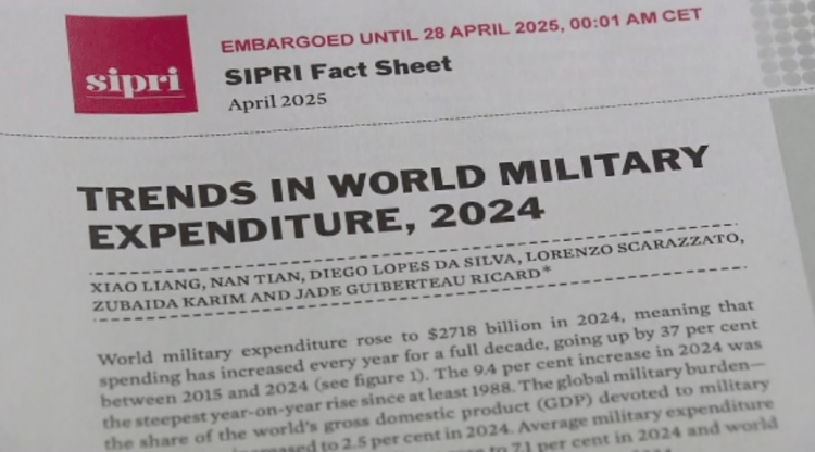 Gastos militares globais em 2024 tiveram o crescimento mais rápido desde o fim da Guerra Fria