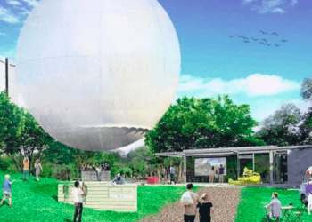 Passeios de balão em antigos túmulos em Sakai são aprovados