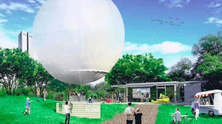 Passeios de balão em antigos túmulos em Sakai são aprovados