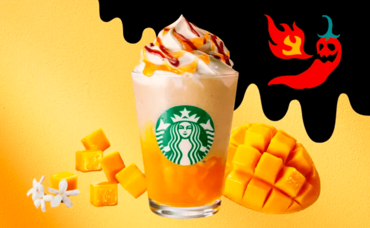 Starbucks lança no Japão seu primeiro Frappuccino com sabor picante
