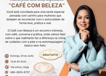 Paula Kondo promove “Café com Beleza” na Villa Infinity, em Shiga