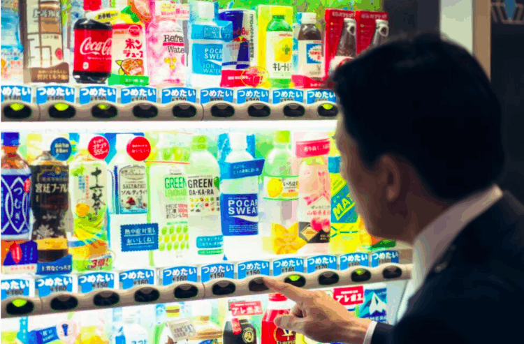 Suntory oferece três bebidas grátis em máquinas automáticas no Japão