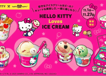 Baskin-Robbins Japão lança campanha “Hello Kitty Loves Ice Cream” com sobremesas temáticas e brindes exclusivos