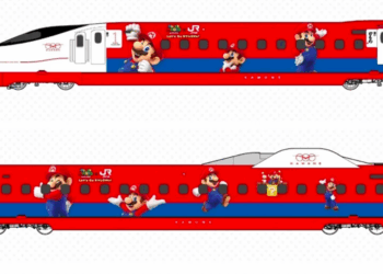 Shinkansen ganha visual do Super Mario no Japão