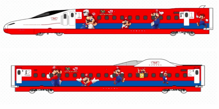 Shinkansen ganha visual do Super Mario no Japão