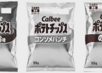 Escassez de nafta leva fabricante japonesa de salgadinhos a adotar embalagens preto e branco
